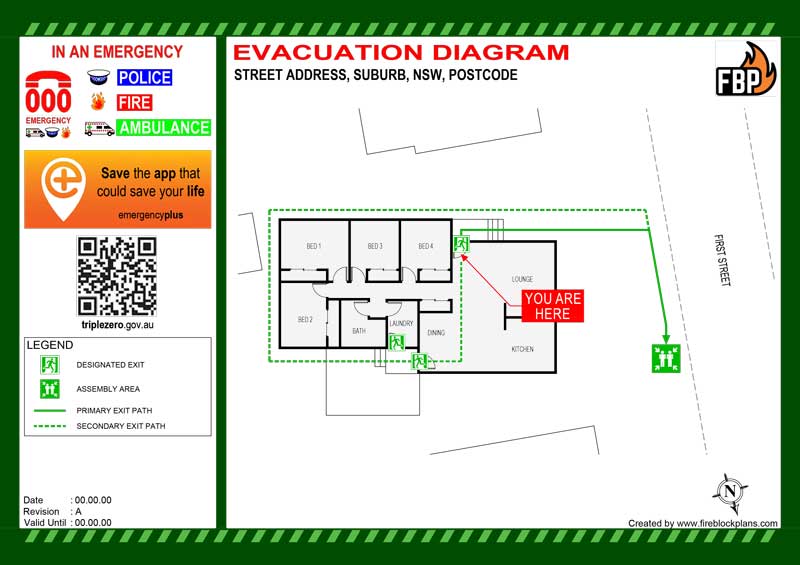 STRA Evacuation Diagram
